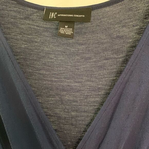 Inc international concepts blue blouse medium. - Picture 2 of 8